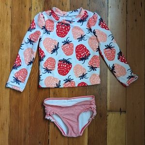 Girls 2T Carter's girls strawberry swimsuit